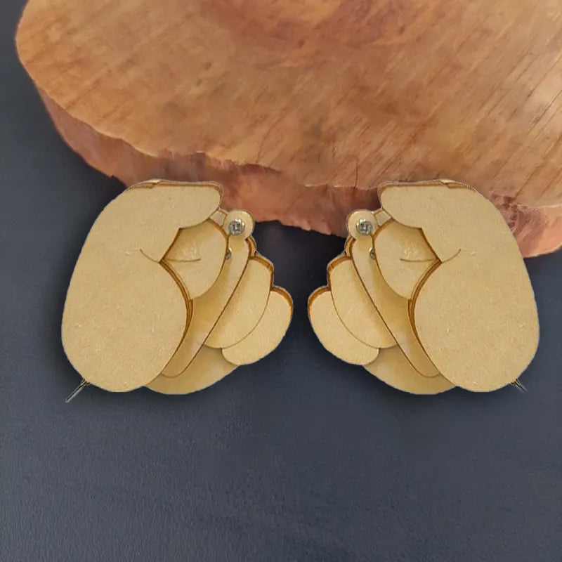 Lustige Fingerbrosche aus Holz