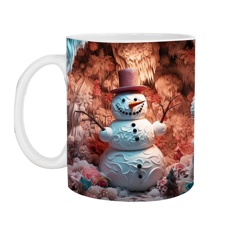 Weihnachtliche 3D-Tasse aus Keramik