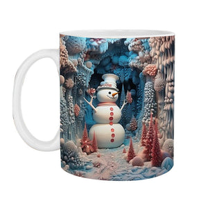 Weihnachtliche 3D-Tasse aus Keramik