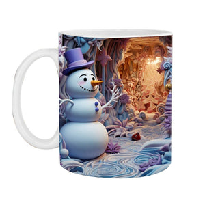 Weihnachtliche 3D-Tasse aus Keramik