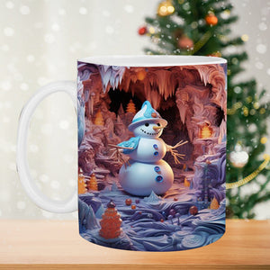 Weihnachtliche 3D-Tasse aus Keramik