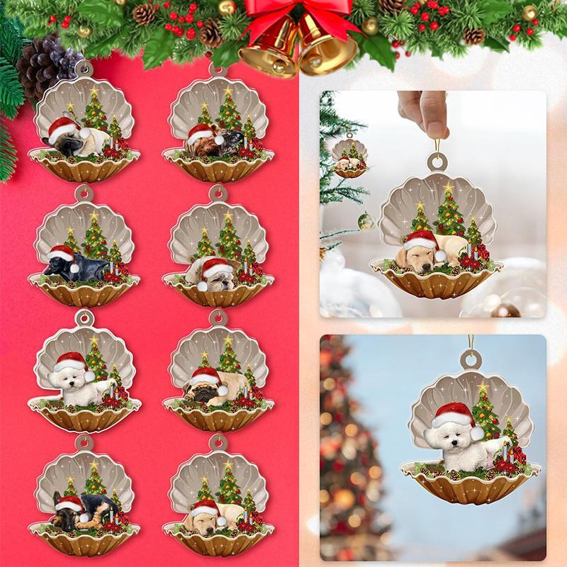 Weihnachtsdekoration Muschelanhänger aus Acryl