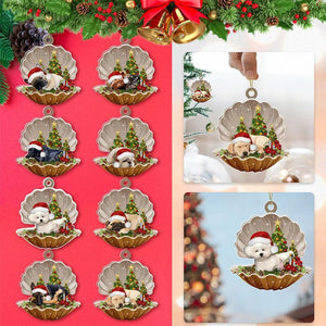 Weihnachtsdekoration Muschelanhänger aus Acryl