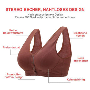 Sommer dünner BH mit vorderer Knöpfe, 2 Stücke