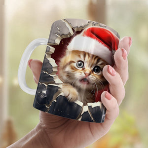 Weihnachtliche 3D-Tasse aus Keramik