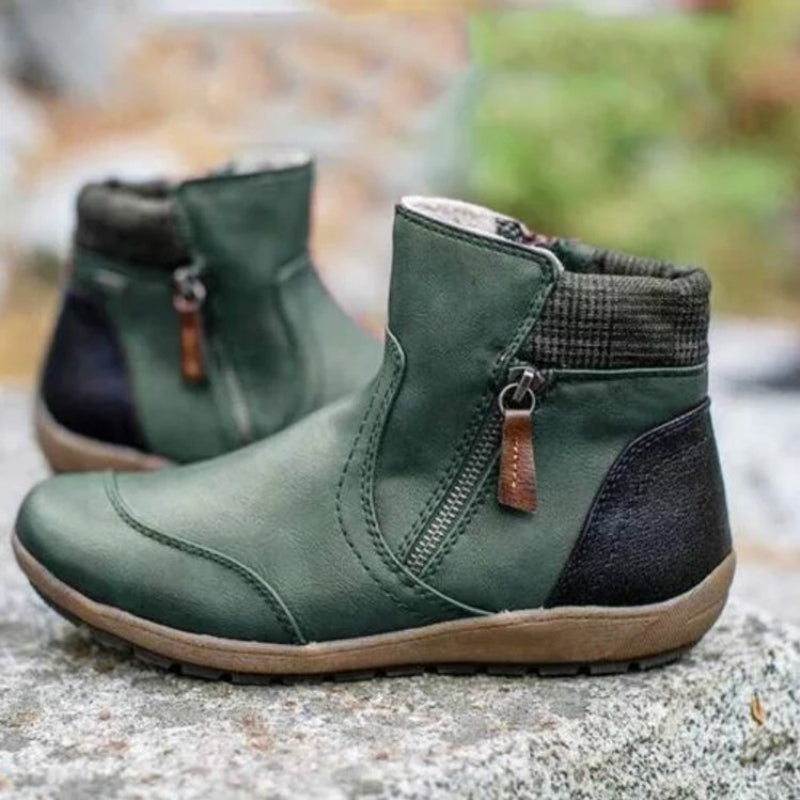 Wasserdichte Stiefel mit Reißverschluss für Damen