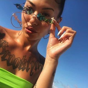 Rahmenlose Sonnenbrille