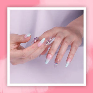 Glänzendes Strass Nagelkunst Set