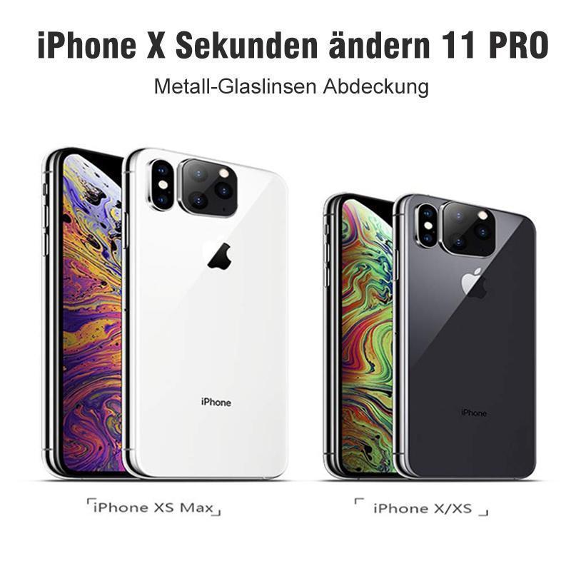 Sekunden ändern 11 Pro Metall-Glaslinsen Abdeckung für iPhone