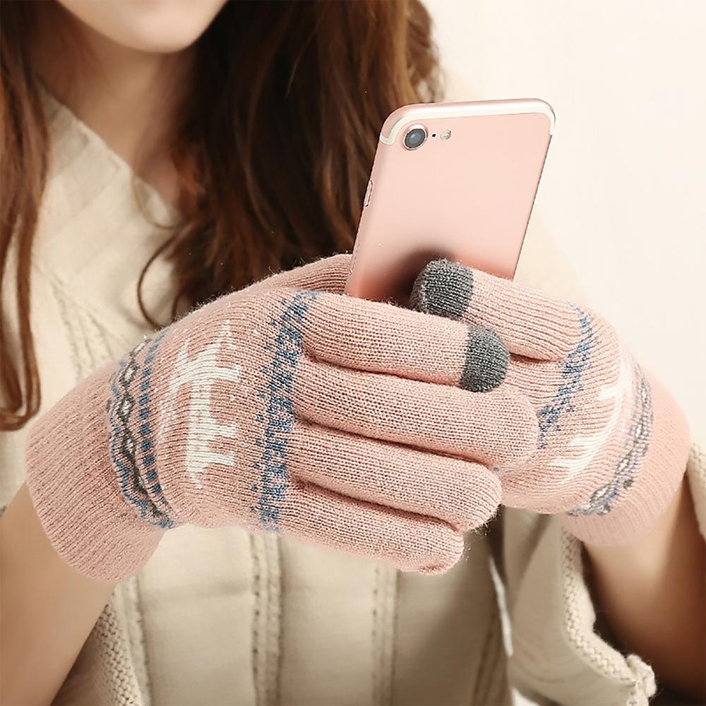 Gestricktere Touchscreen-Handschuhe (Ein Paar)