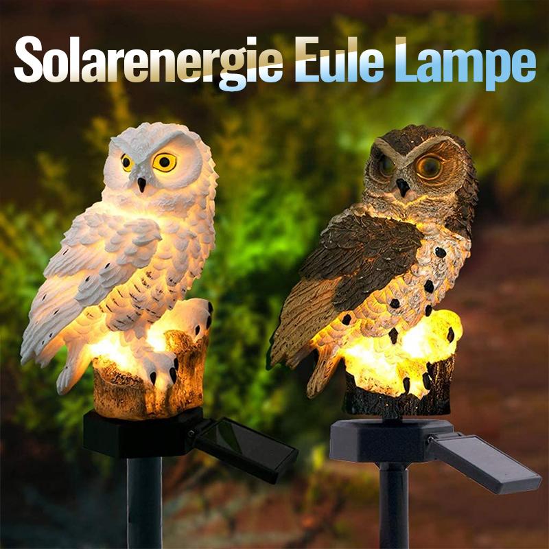 Solarenergie Eule Lampe