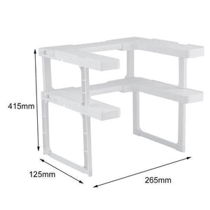Erweiterbarer Spice Rack und Cabinet Organizer