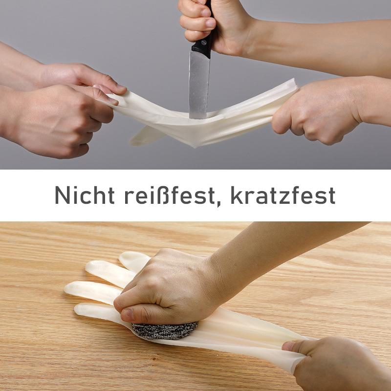 Spülhandschuhe aus Latex, 10 Paar