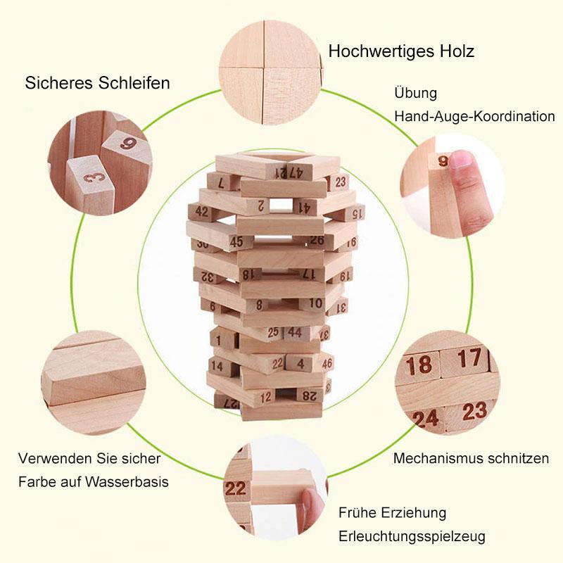 Holz Bausteine Stapelspiele