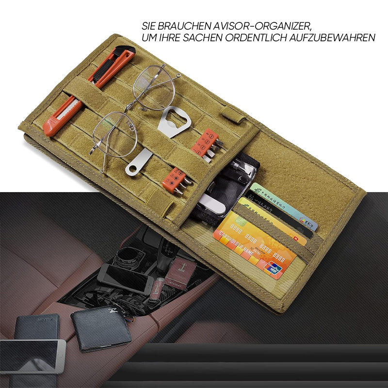 Taktischer Auto-Sonnenblende-Organisator