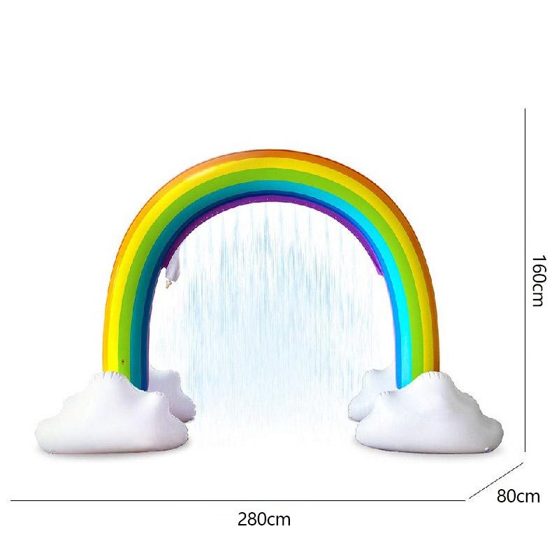 Aufblasbarer Wassersprühnebel Regenbogen