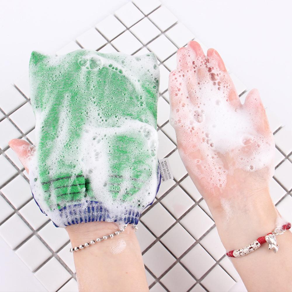 Der Handschuh für das Bad im koreanischen Stil