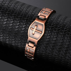 Kupfer Kreuz Armband