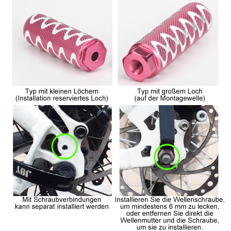 Hinterradpedal des Mountainbikes