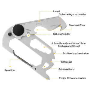Multifunktionales EDC Gadgets Karabiner-Notfallwerkzeug