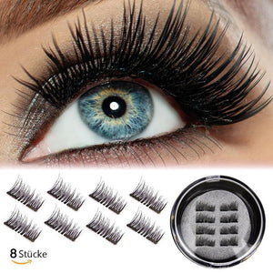 Magnetische Falsche Wimpern（4 Paar/8 Stücke）