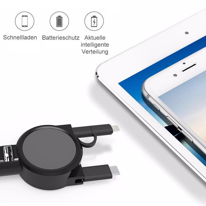 3-in-1 skalierbares KFZ-Ladegerät (Zigarettenanzünder im Auto)