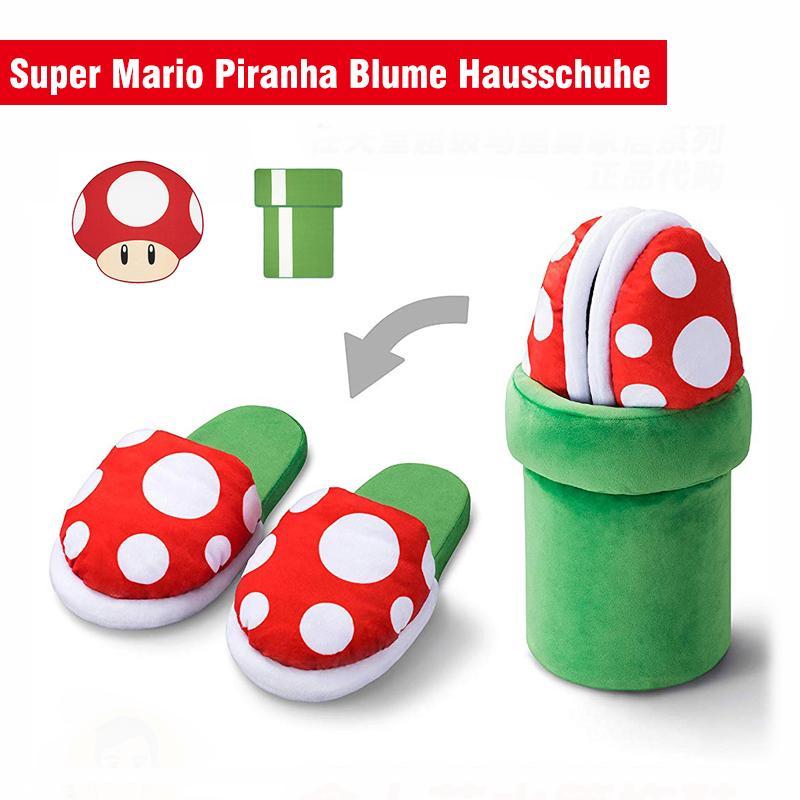 Super Mario Piranha Blume Hausschuhe