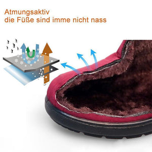 Einfarbige Schneeschuhe mit Reißverschluss