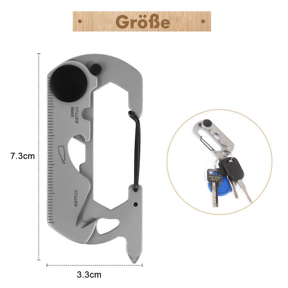 Multifunktionales EDC Gadgets Karabiner-Notfallwerkzeug