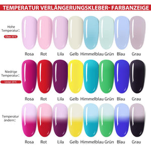 Farbwechselndes Nagelverlängerungsgel
