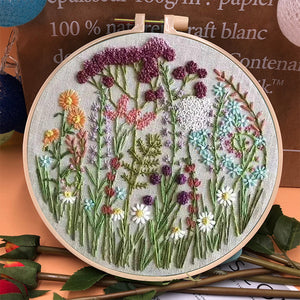 Stickrahmen-Blumen-Kit für Anfänger