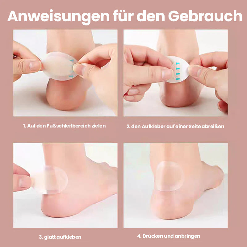 Unsichtbare Anti-Verschleiß-Fußpflaster