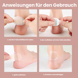 Unsichtbare Anti-Verschleiß-Fußpflaster