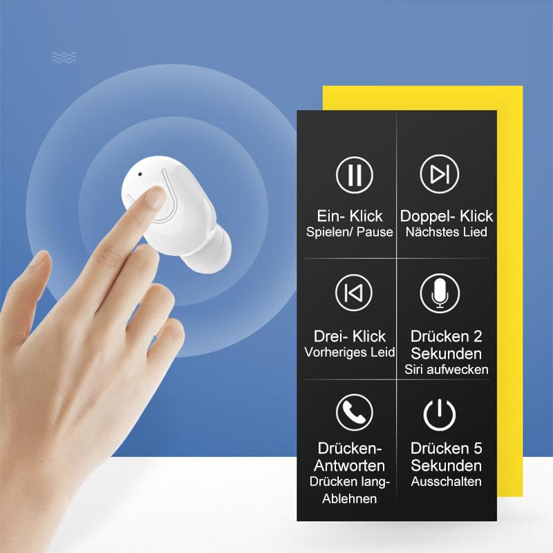 Einseitiger ultrakleiner drahtloser Bluetooth-Kopfthörer