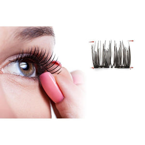Magnetische Falsche Wimpern（4 Paar/8 Stücke）