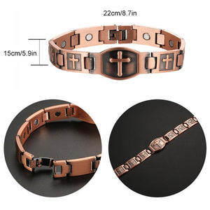 Kupfer Kreuz Armband