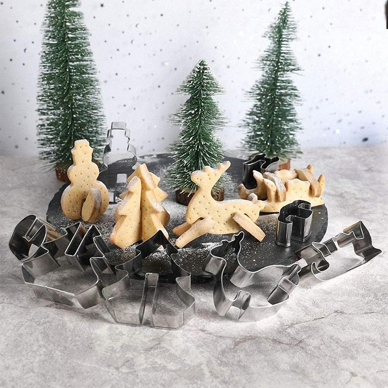 Weihnachtsplätzchenform aus rostfreiem Stahl