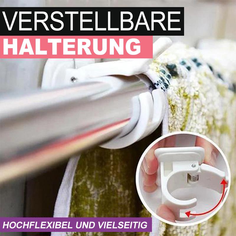 Nagelfreie verstellbare Stangenhalter (2 Stück)