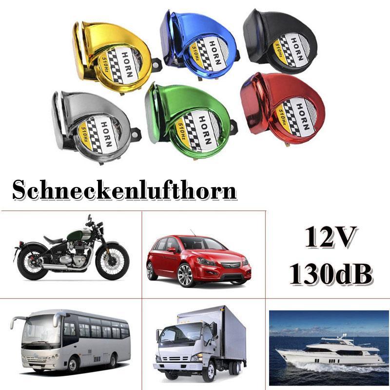Schneckenlufthorn für 12V LKW Motorrad