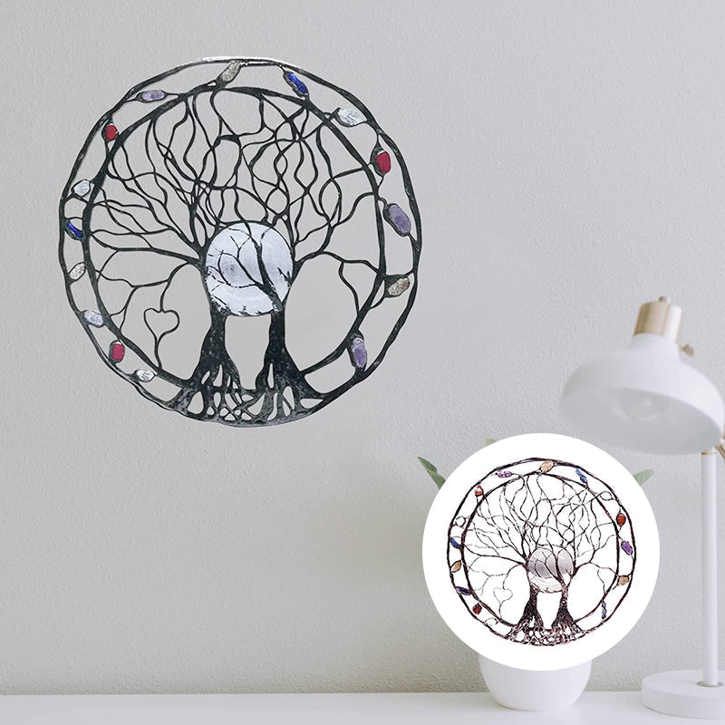 🌳Kreis des Lebens – Wandkunst aus Metallbaum🌳
