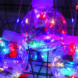 Weihnachten Vorhang Wunsch Ball Lichterkette