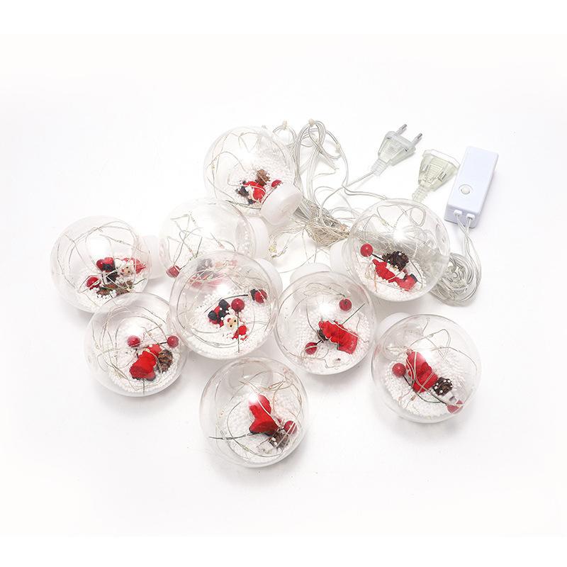 Weihnachten Vorhang Wunsch Ball Lichterkette