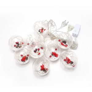 Weihnachten Vorhang Wunsch Ball Lichterkette