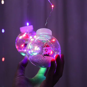 Weihnachten Vorhang Wunsch Ball Lichterkette