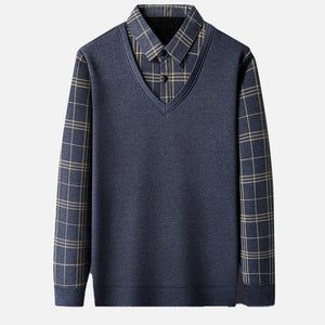 Gefälschter zweiteiliger Hemdpullover