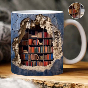 3D-Bücherregal-Tasse